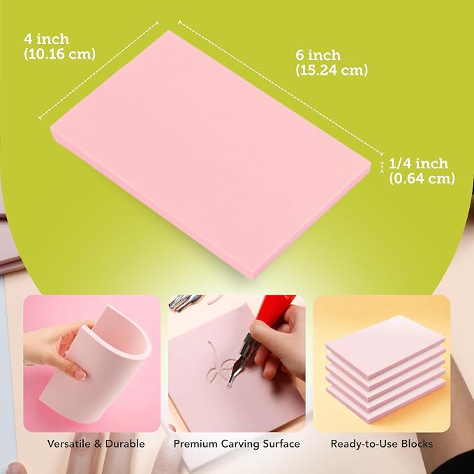 Incraftables Linocut Block Printing Kit - Image 3