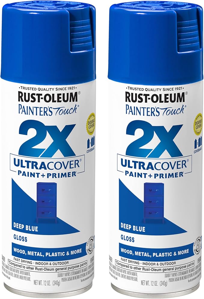Rust-Oleum 334032-2PK Painter's Touch 2X Ultra Cover Spray Paint, 12 oz by Rust-Oleum