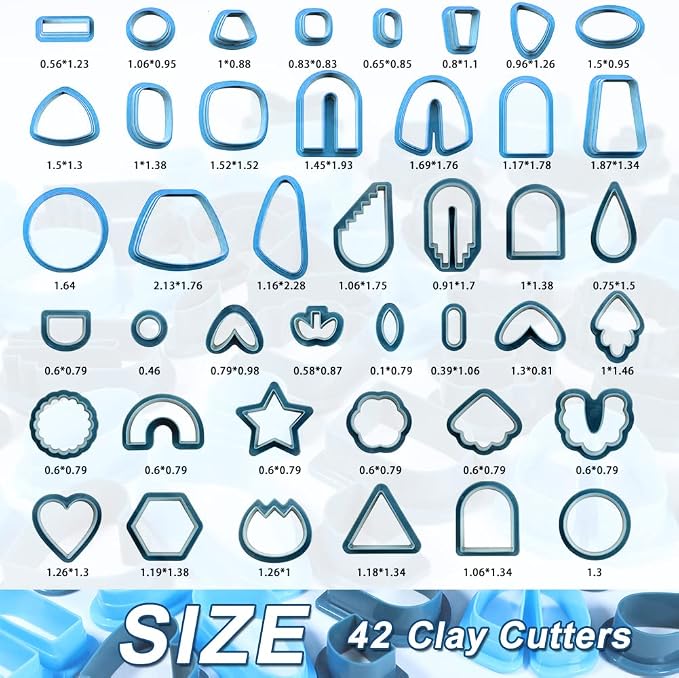 PTFJZ Polymer Clay Cutters for Earring Making - Image 6
