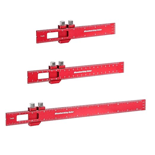 3PCS Woodworking Ruler Set, Precision Measuring Tool by DraxzorDirect