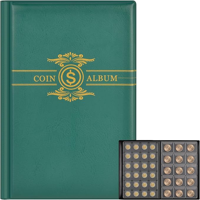 Coin Collection Book Holder Album by Ankhohstoragehardcase