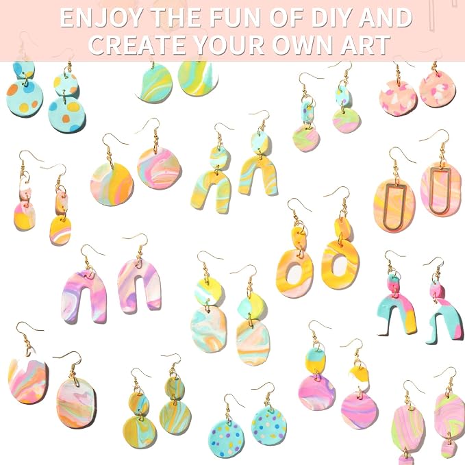 Patemby 135pcs Polymer Clay Earring Making Kit - Image 2