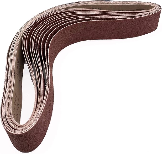 14 Pack Sanding Belt 2x48 Belt Sandpaper, 2 Each of 40 60 80 120 180 240 400 Grit Aluminum Oxide Sanding Belts for 2 X 48 Inch Belt Sander
