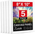 ESRICH Canvas Boards for Painting, 5 Pack Canvases for Painting 8x10 Cotton by ESRICH