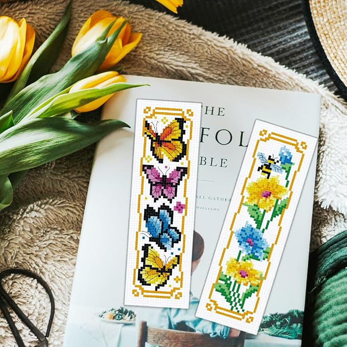 ORIGACH 6 Pcs Cross Stitch Bookmark Kit - Image 5