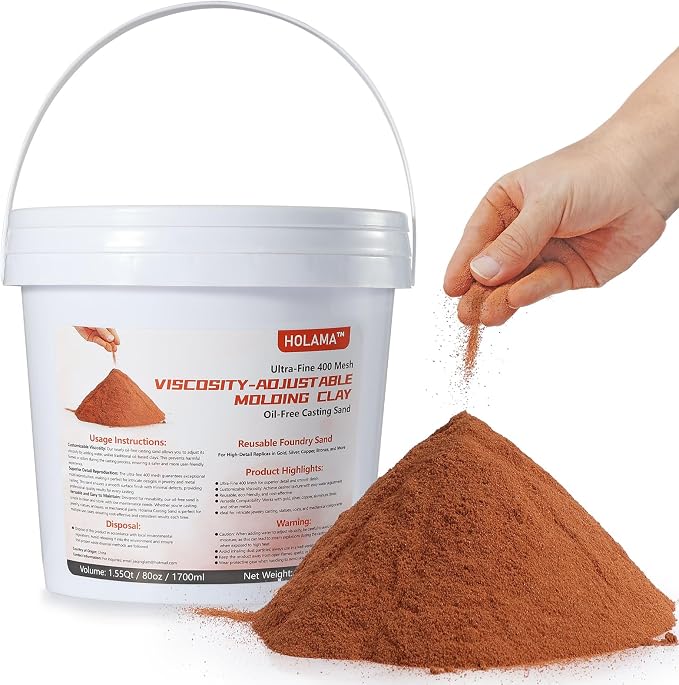 5Lbs Premium Ultra-Fine 400 Mesh Oil-Free Casting Sand by Unknown