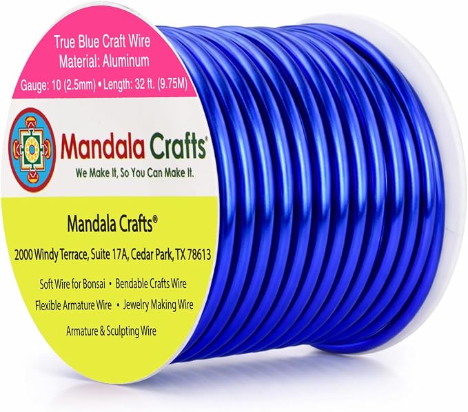 Mandala Crafts 10 Gauge Anodized Aluminum Craft Wire by MandalaCrafts