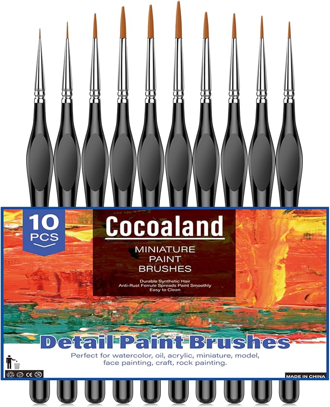 10Pcs Micro Paint Brushes Set - Image 3