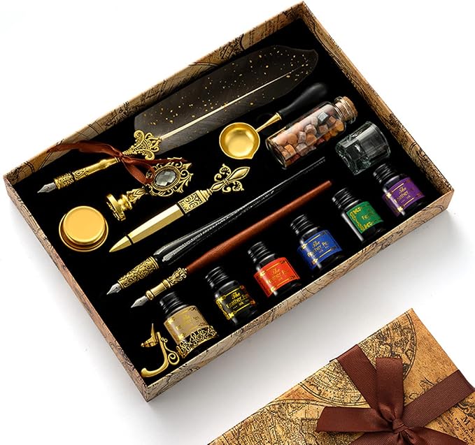 Joyeee Antique Quill Pen Set, by Joyeee