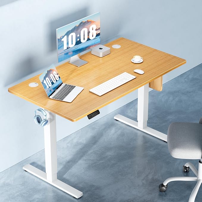 DUMOS 40 Inch Electric Standing Desk Height Adjustable, Sit to Stand Up - Image 2