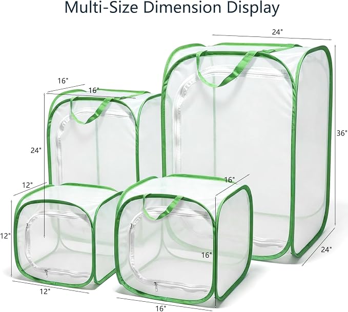 Insect & Butterfly Habitat Cage, Portable Pop-Up Terrarium - Image 2