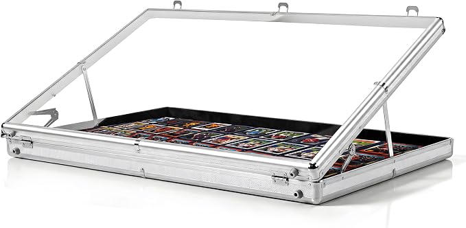 Large Portable Card Show Display Case 34"x22", Aluminum Lockable Trade Show by Unknown