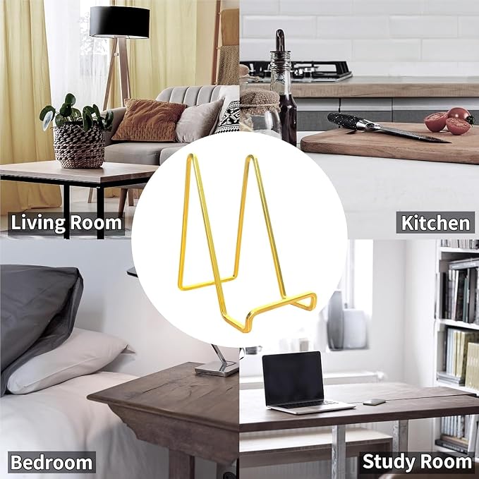 3 Pack 8 inch Metal Plate Stands - Image 7