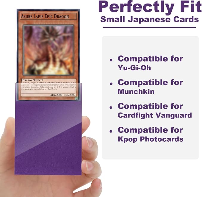 Purple Card Sleeve 200 Pack Compatible - Image 5