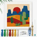 DOODLREAM Cactus DIY Punch Needle Embroidery Kit by Doodlream