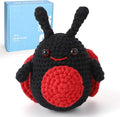 CrochetBox Crochet Kit for Beginner, Ladybug Easy Learn How to Crochet Stuffed by CROCHETBOX