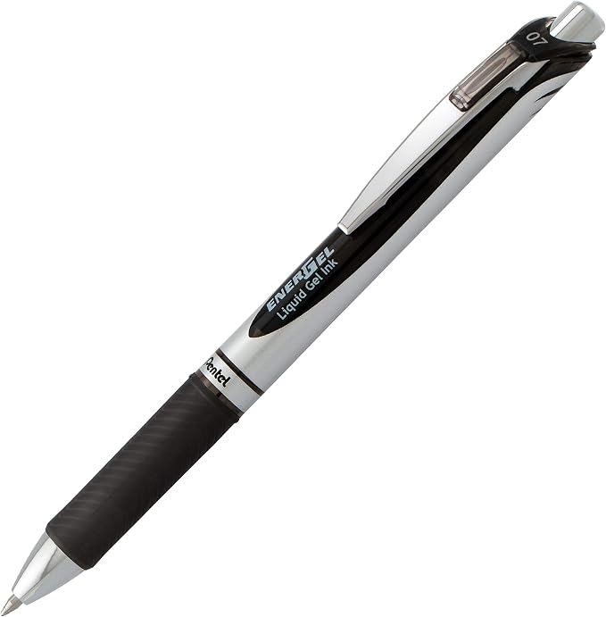 Pentel EnerGel RTX Retractable Liquid Gel Pen, Medium Line, Metal Tip, Box of 12 - Image 3