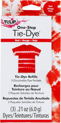 Tulip One-Step Tie-Dye Kit, 3 Fabric Dye Refill Packs by Tulip