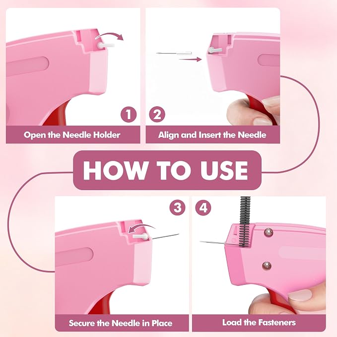 Stitch Gun for Clothes, Portable Handheld Tagging Gun for Clothing, Stitch - Image 3