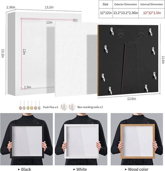 12x12 Shadow Box Picture Frame - Image 3