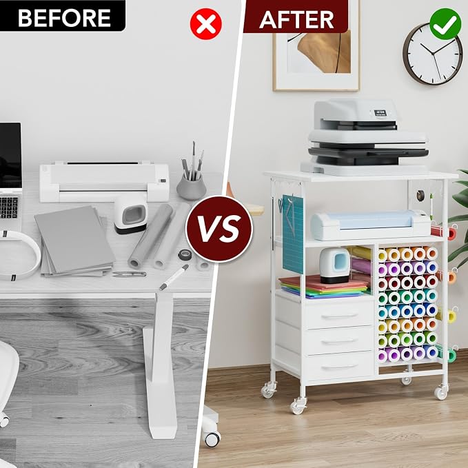 Homsorout Movable Heat Press Table - Image 9
