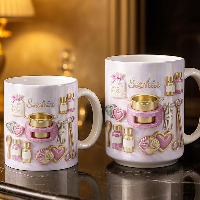 Personalized Nail Tech Mug for Women, Custom Name Coffee Cup for Manicurist - Image 3