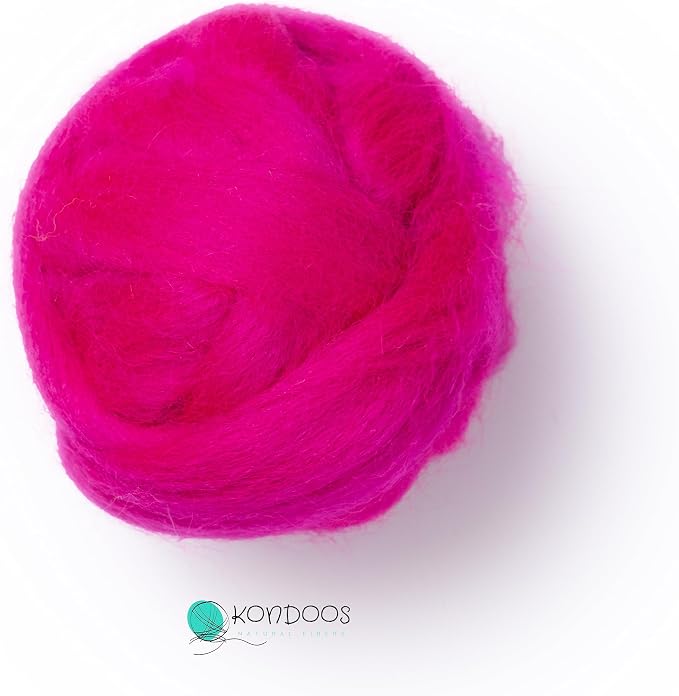Kondoos Natural Wool roving, 2 OZ. Best Wool - Image 4