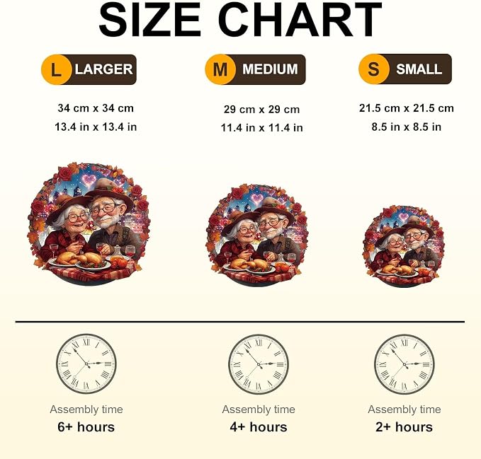 Romantic Grandma Grandpa Love Senior Couple Puzzles Adults Gifts - Image 4