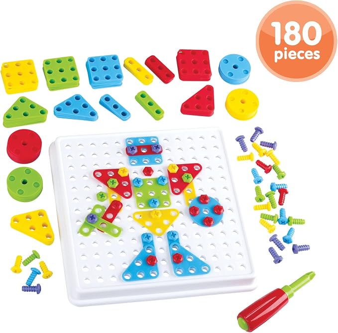 Kidoozie Create & Construct Building Kit, S.T.E.A.M Mosaic Art Activity - Image 2