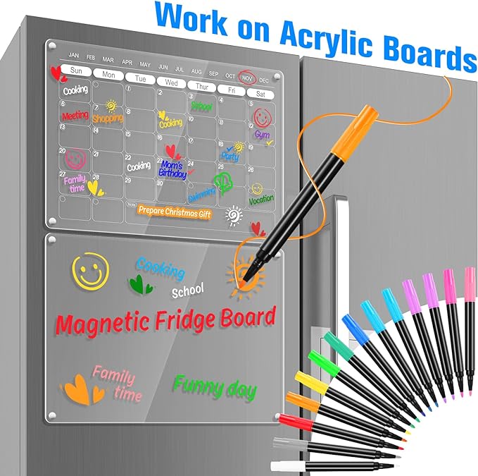 Liquid Chalk Markers for LED Drawing Note Board Acrylic Calendar Planning Board - Image 2