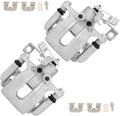 cciyu Rear Left & Right Brake Calipers Assembly w/Bracket 19B6455 19B6454 2011 2012 2013 2014 2015 2016 For Hyundai For Elantra,2013 2014 For Hyundai For Elantra Coupe