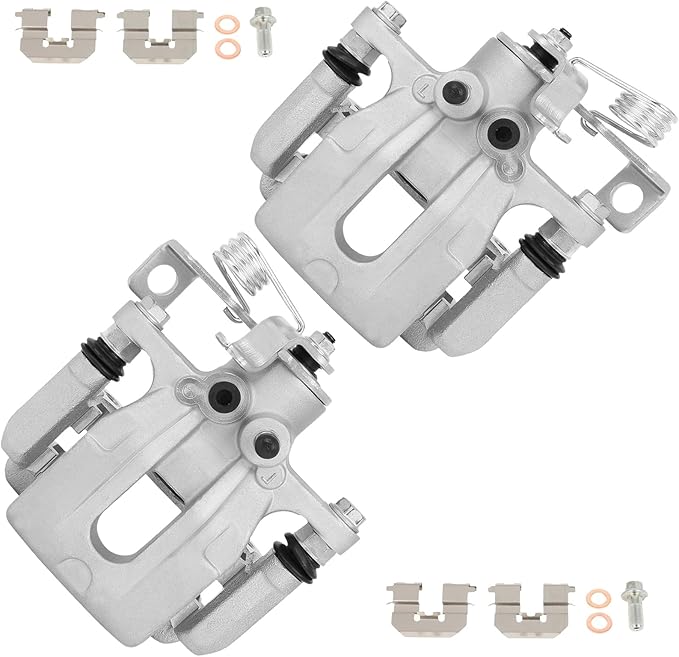 cciyu Rear Left & Right Brake Calipers Assembly w/Bracket 19B6455 19B6454 2011 2012 2013 2014 2015 2016 For Hyundai For Elantra,2013 2014 For Hyundai For Elantra Coupe