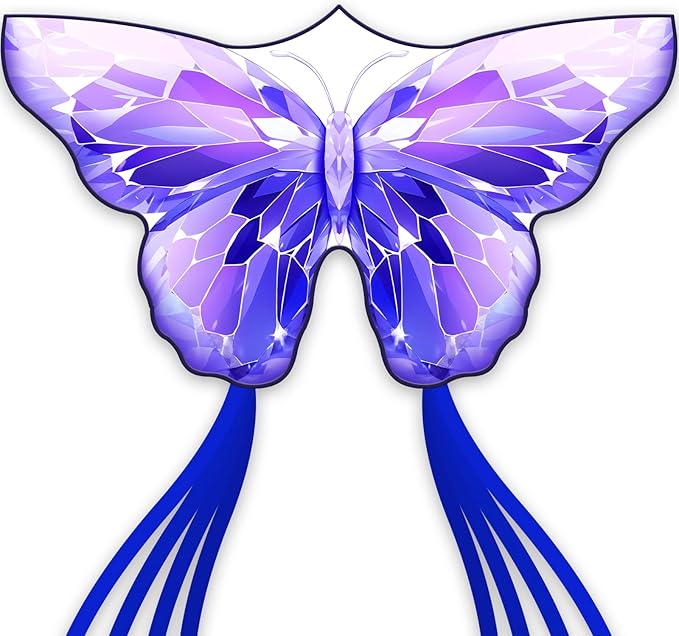 SGftre Golden Butterfly Design Kites ，Outdoor Work Colorful Kite Long by SGftre