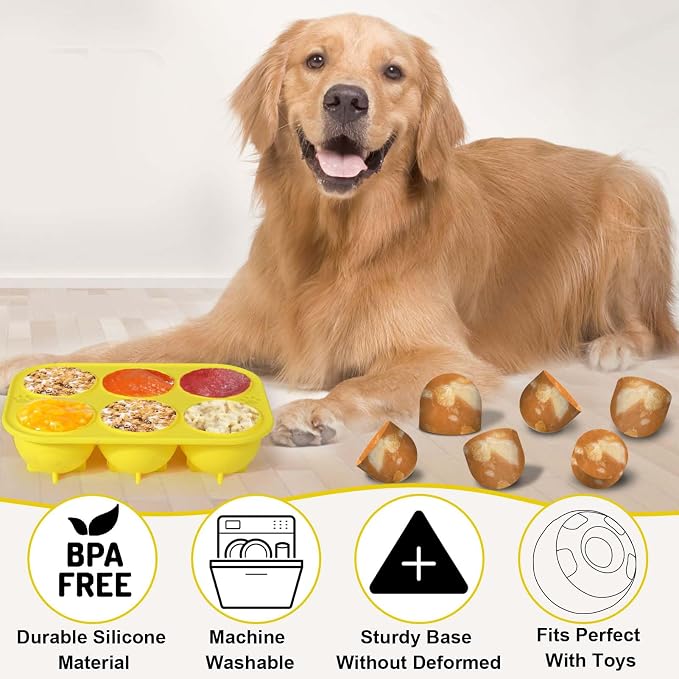 BABORUI 6 Cavities Silicone Dog Treat Molds - Image 5