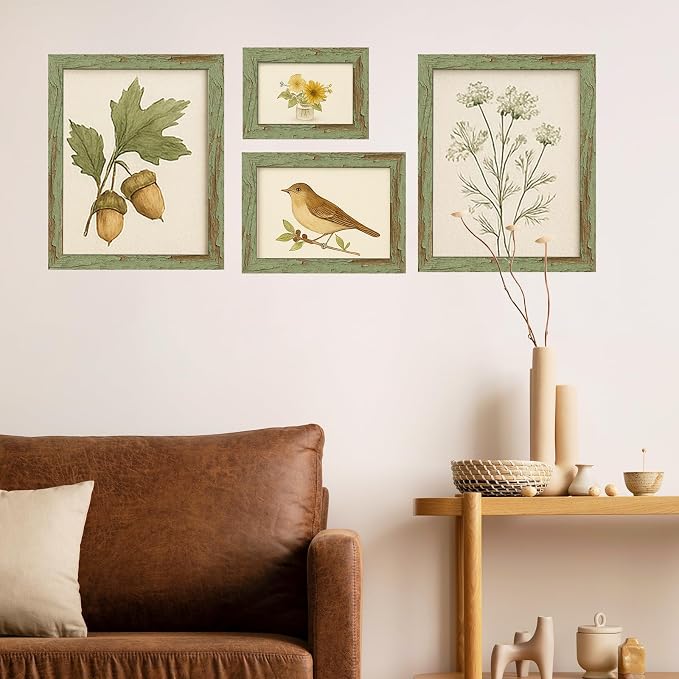 puthiac 5x7 Rustic Farmhouse Picture Frame, Weathered Green, 1 Pack | - Image 7