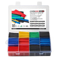 Chanzon UL Listed 850 Pcs Heat Shrink Tubing Kit - 12 Sizes 5 Colors Multi-Color Heat Shrink Wrap Tubing with Length 1.77" (inch), Polyolefin Sleeving Heat-Shrink Tube 2 to 1 2:1