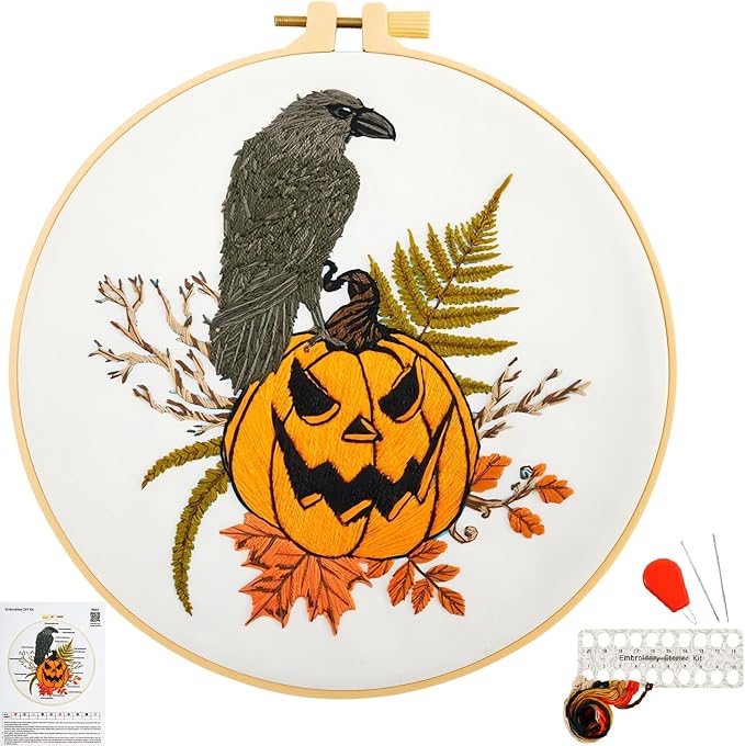 Crafmanoe Halloween Embroidery Starter Kits by Unknown