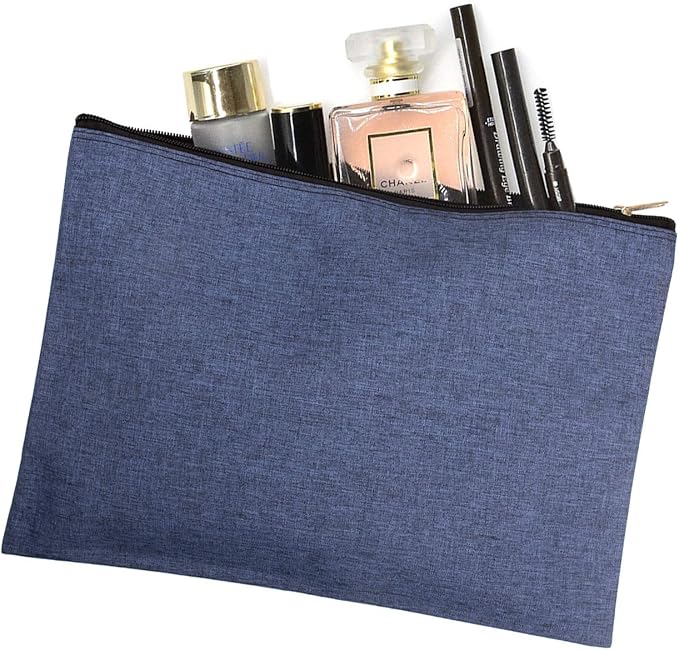 5 Pack Canvas Zipper Tool Bag Set, 13.3 x 9.4 14.4oz Heavy Duty Waterproof Multipurpose Utility Multi Tool Storage Pouch Case for Organizing and Sorting Household Tools, Spare Parts (5 Colors)