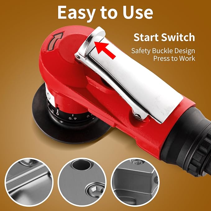 2 in 1 Pneumatic Chamfering Tool- Mini Air Chamfer Tool with Multi-Angle Chamfering Kit,45 Arc Corner Deburring Beveling Chamfer Machine for Metal, Acrylic,Woodworking (Red)
