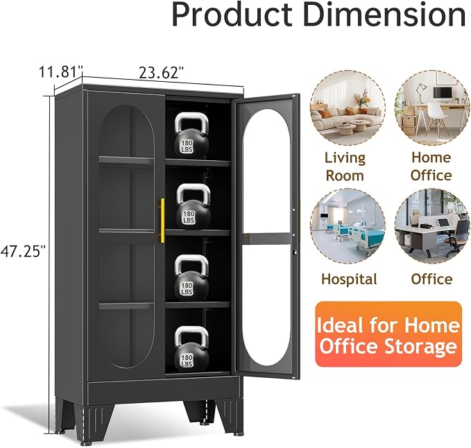47" H Locking Display Cabinet - Image 2