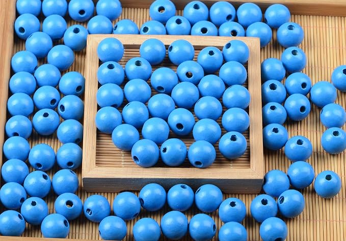 AD Beads Large Hole Wood Spacer Wooden Jewelry Making Bracelet Necklace - Image 4