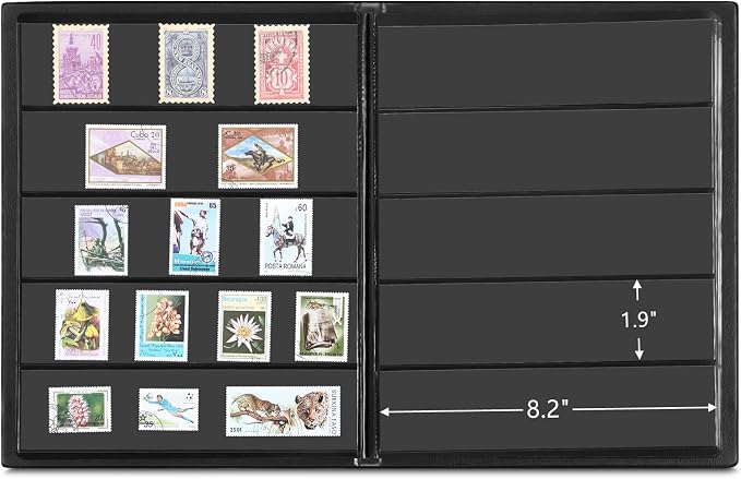 MUDOR 5 Row Stamp Collection Book, Stamp Albums - Image 3
