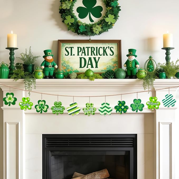 80PCS Wooden Shamrock Ornaments to Paint St. Patrick's Day Decorations - Image 3