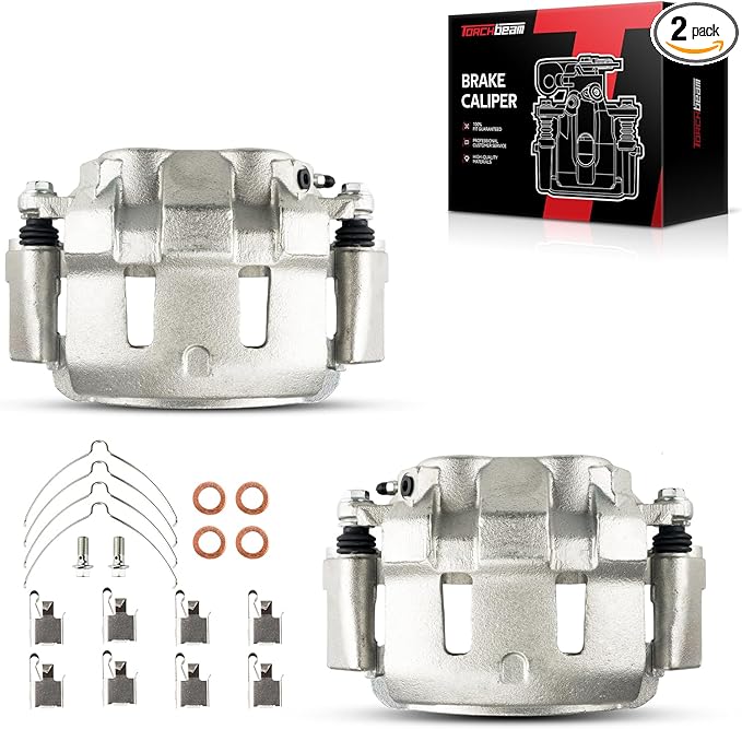 Torchbeam Front Brake Calipers Set for Ford 1999-2004 F-250 Super Duty, Ford 1999-2004 F-350 Super Duty, Ford 2000-2005 Excursion, Front Left and Front Right Calipers Replace # 18B4790+18B4791