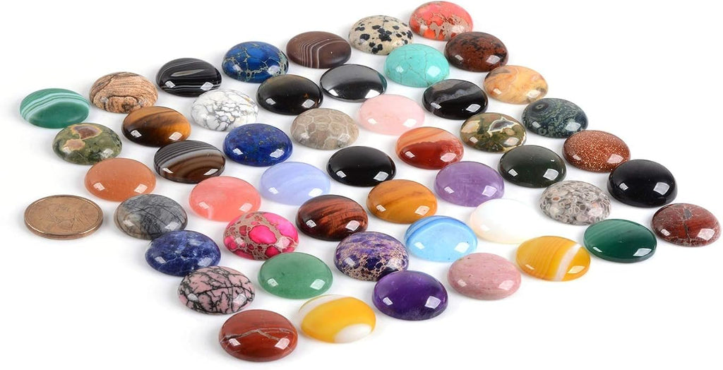Wholesale Lot Multi-color Gemstone Round Oval Cab Cabochon - Image 3