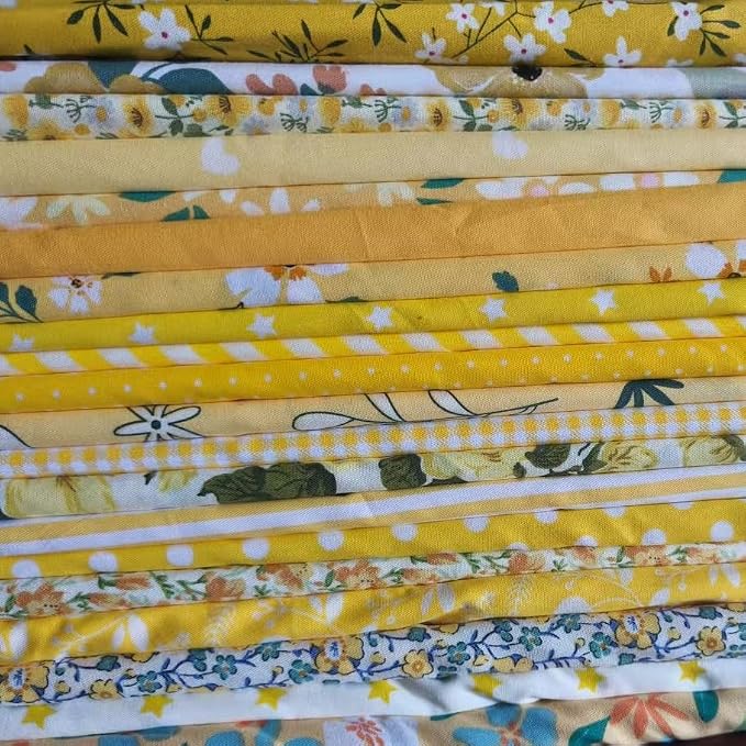 Cotton Fabric DIY Making Supplies Quilting Patchwork Fabric Fat Quarter Bundles by Antetek