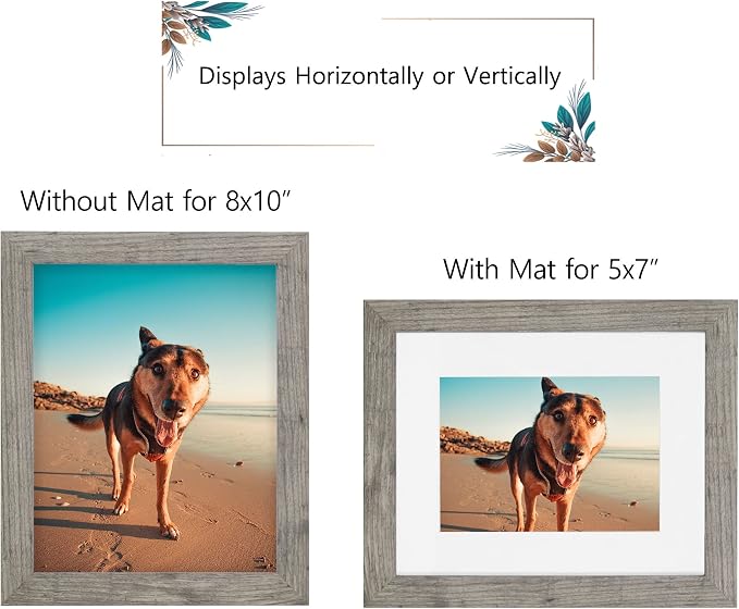 Califortree Grey Wooden 8x10 Picture Frame - Image 3