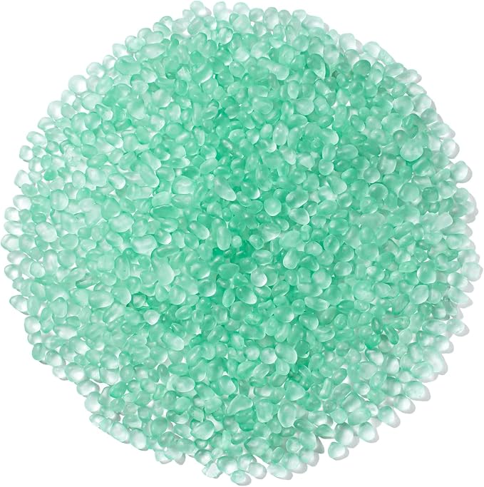Keedolla 14 Oz Mint Green Sea Glass Stones Frosted Glass Pebbles Gemstones by Keedolla