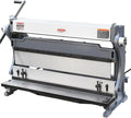 KAKA Industrial Sheet Metal Brake, 30 inch Shear and Slip Roll Combo 3-in-1 | 20-Gauge Capacity Heavy Duty Bending Machine with Back Gauge and Segment Fingers for Metal Fabrication