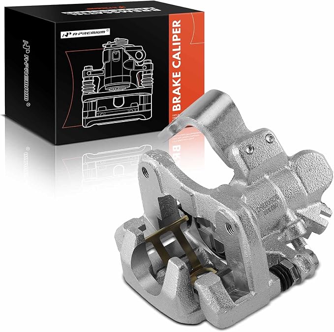 A-Premium Disc Brake Caliper Assembly with Bracket Compatible with Select Acura and Honda Models - Civic 2006-2015, CSX 2006-2011, ILX 2013-2018 - Rear Left Driver Side